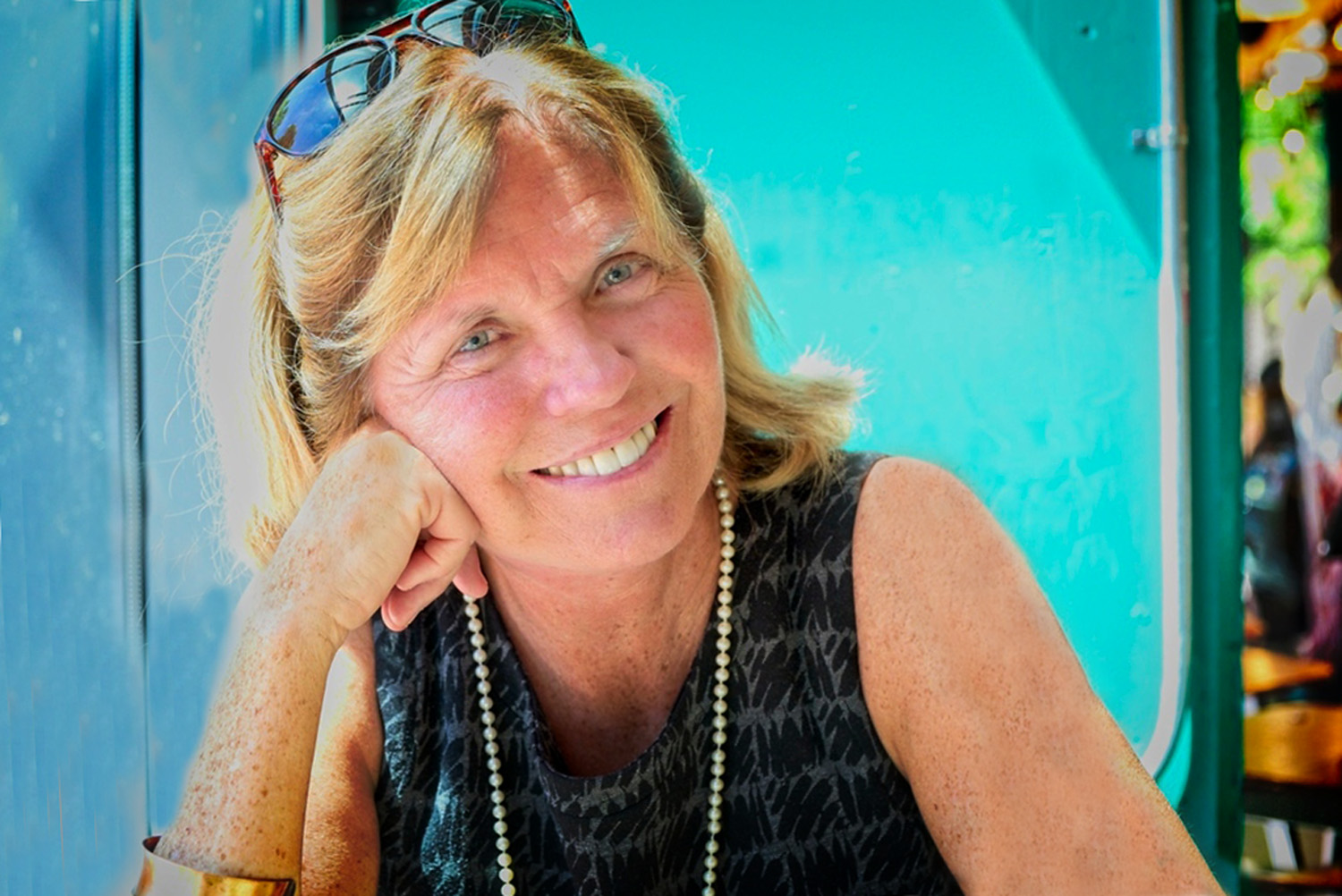 Headshot of woman on light background